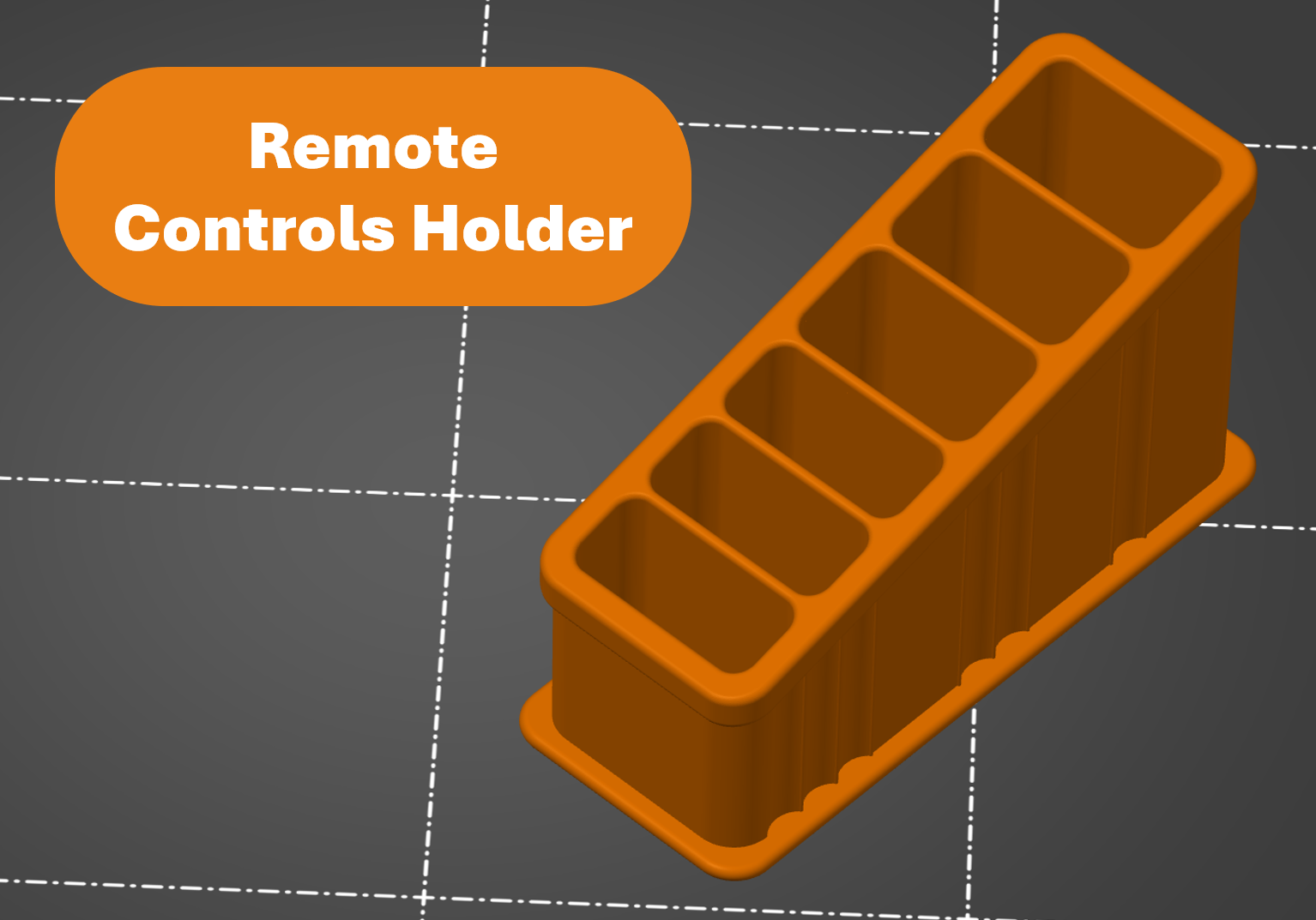 Stylish remote control holder/caddy
