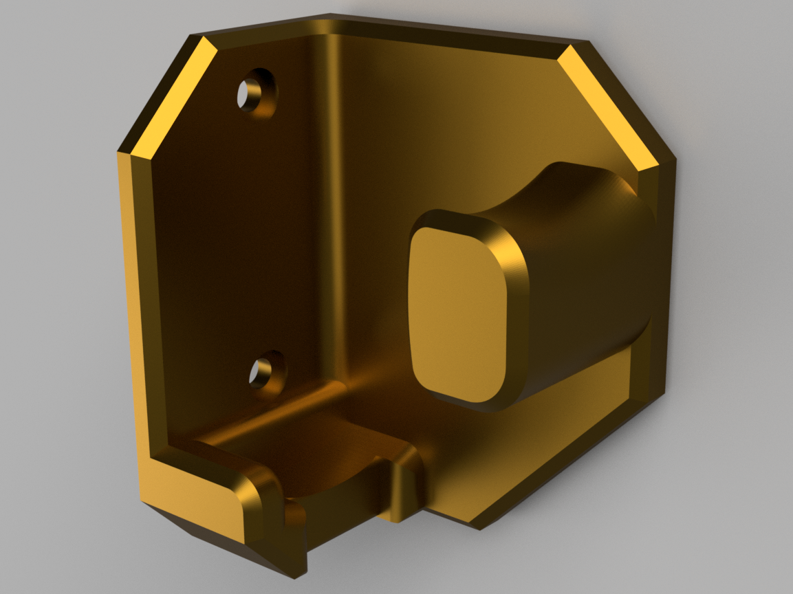Wall Bracket for Dewalt Stick Vacuum - With Cutout for the Dust Cup Release Button