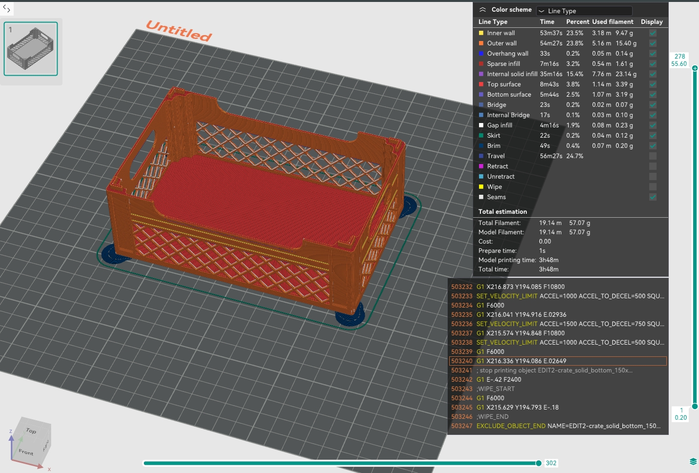 Miniatura 4 do modelo 3D Stackable Crate (less material) | REMIX