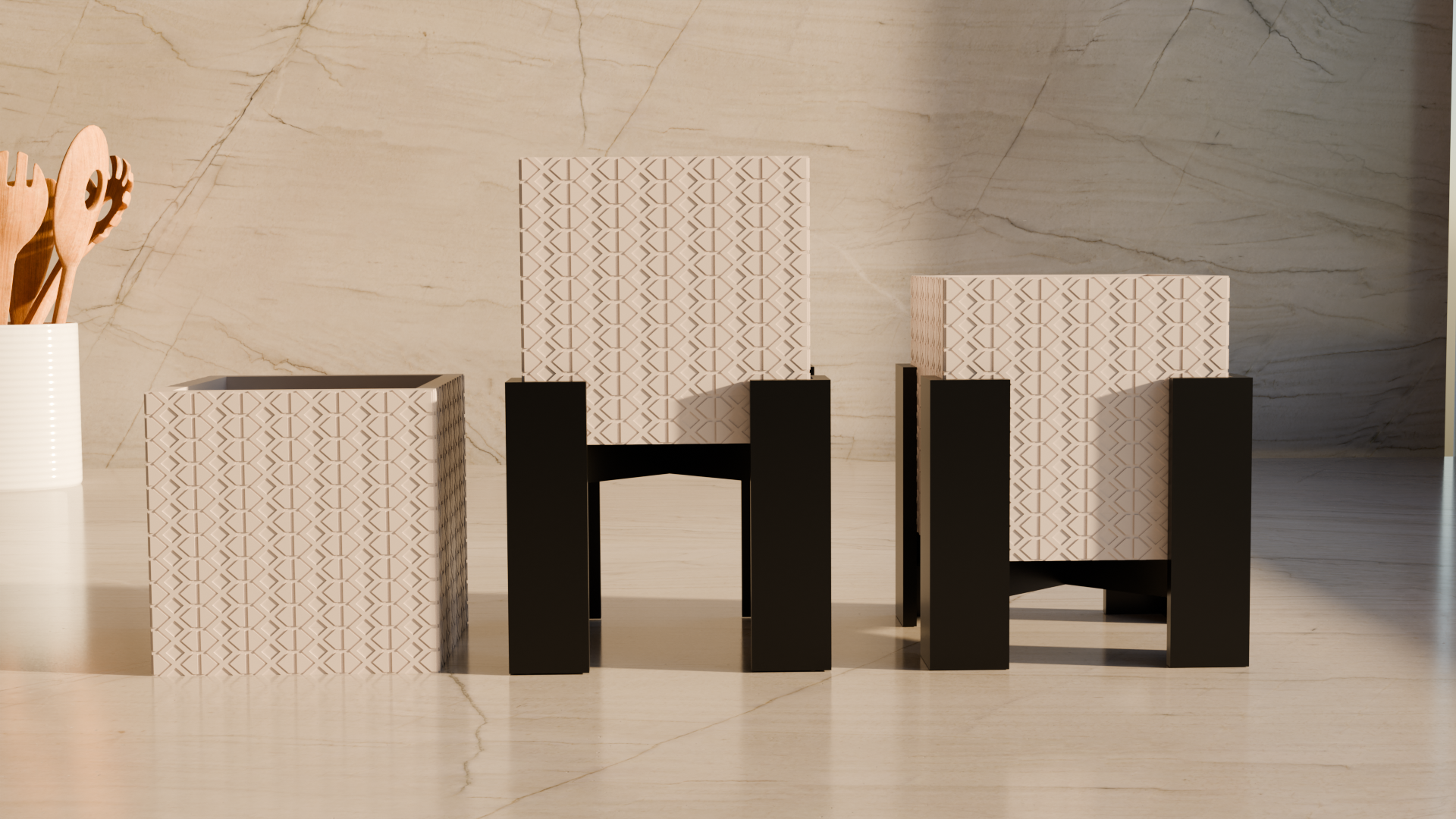 Cubic Vase Collection - (Model 4)