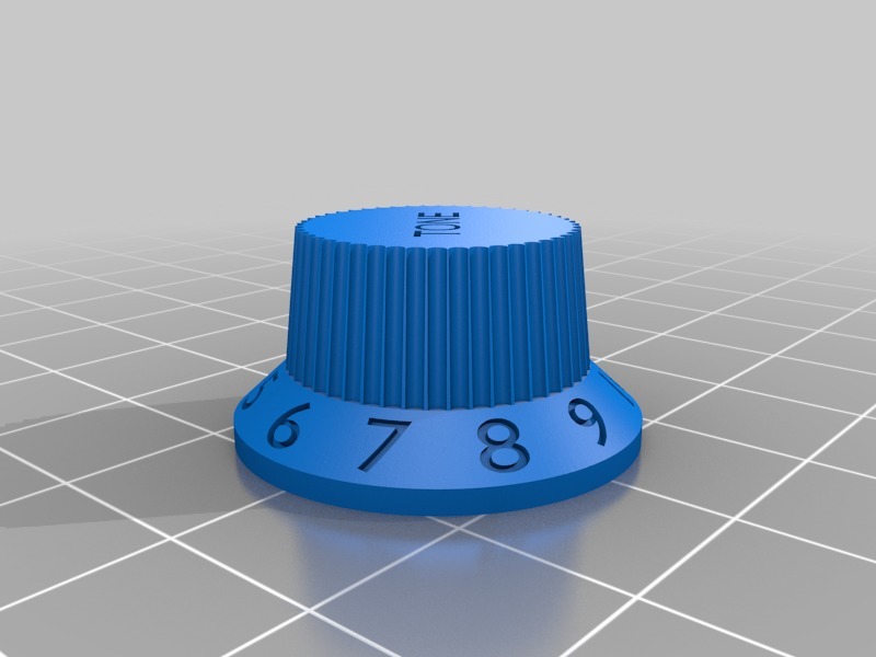 Left/Right Fender Strat Guitar Knob by makermatto Download free STL