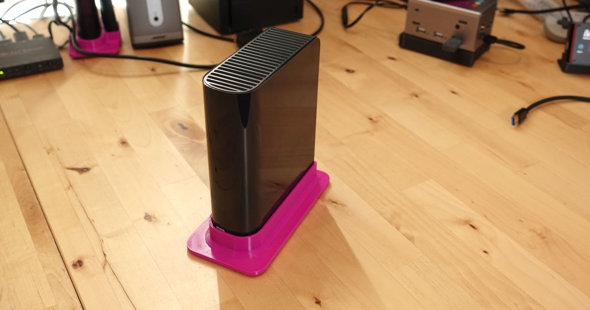 WD Western Digital Elements hard drive vertical stand by Retro Frog