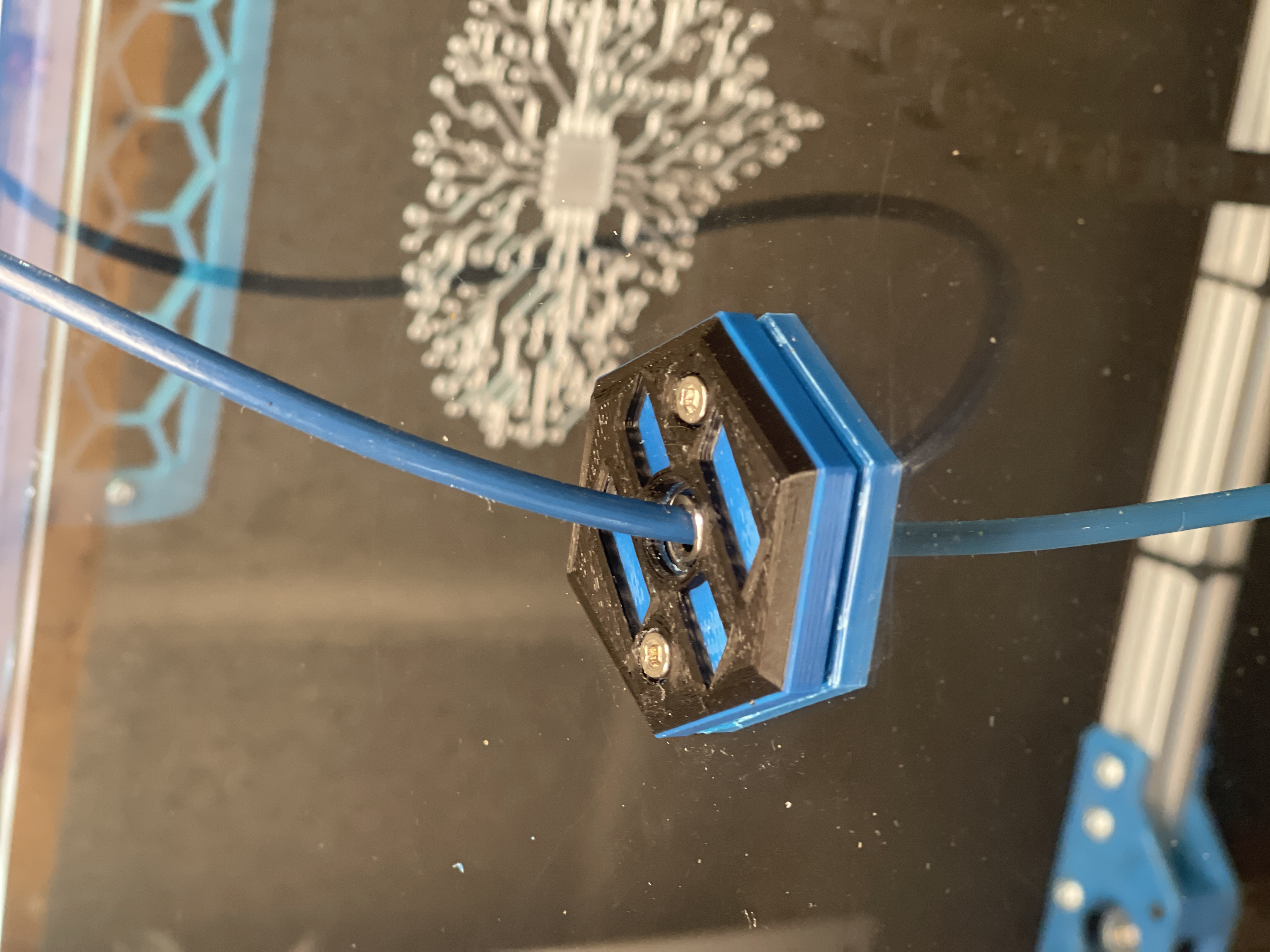 Voron 2.4 PTFE Tube Pass Through using GE5C Radial Spherical Bearing