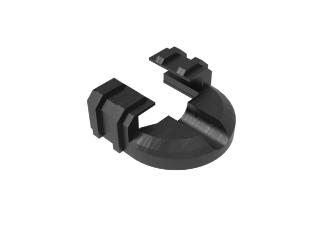 Heatbed Cable Support - Reinforced fixings with ribs