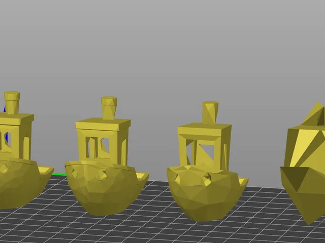 Very low poly benchy