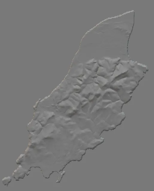 Isle of Man Topographical Map by Ben Ingham