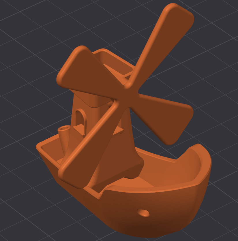 Benchy x Windmill (print-in-place) no support