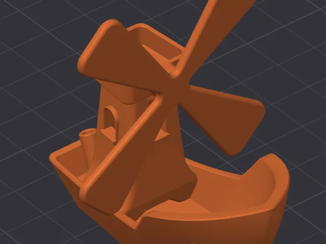 Benchy x Windmill (print-in-place) no support