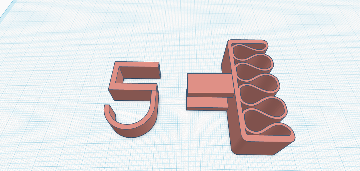 Glass Desk Cable Organizers 3D model thumbnail