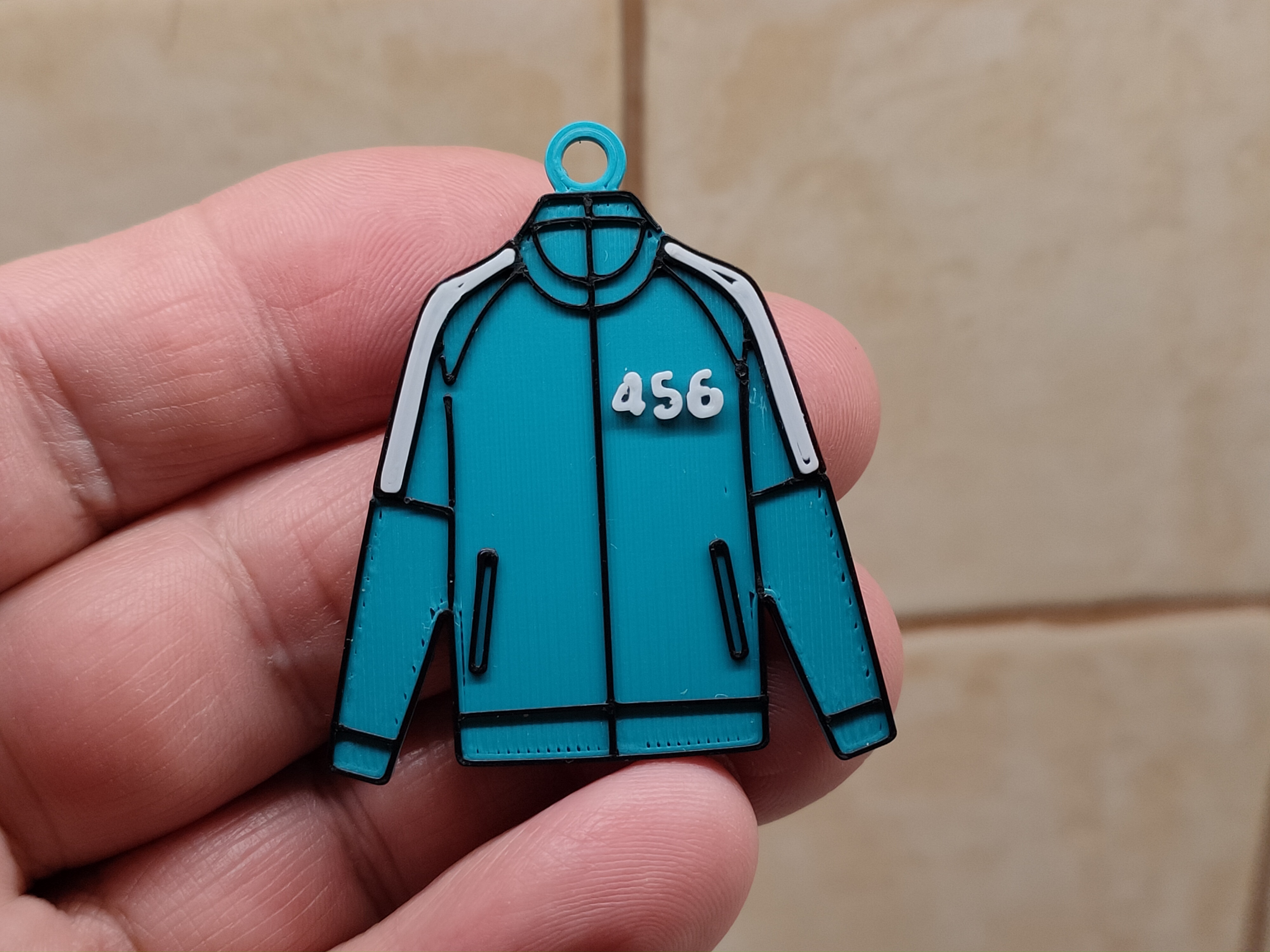 Miniatura 4 do modelo 3D Squid game keychain