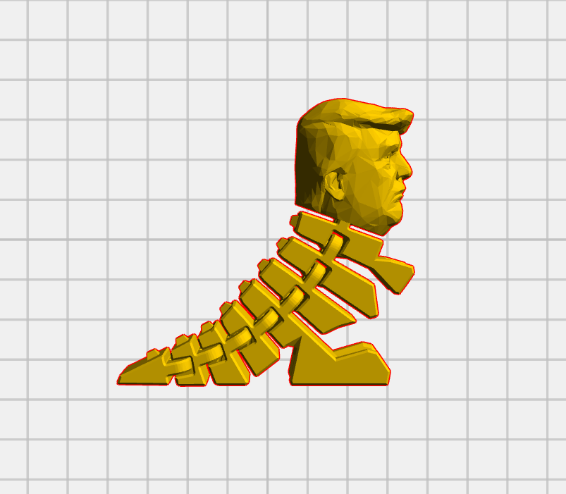 Trumpasaurus - Flexi Rex / Trump Mashup
