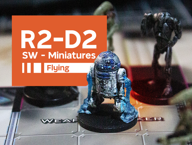 R2-D2 Flying - Star Wars Miniatures