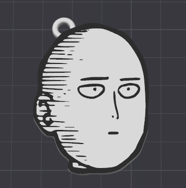 Saitama keychain