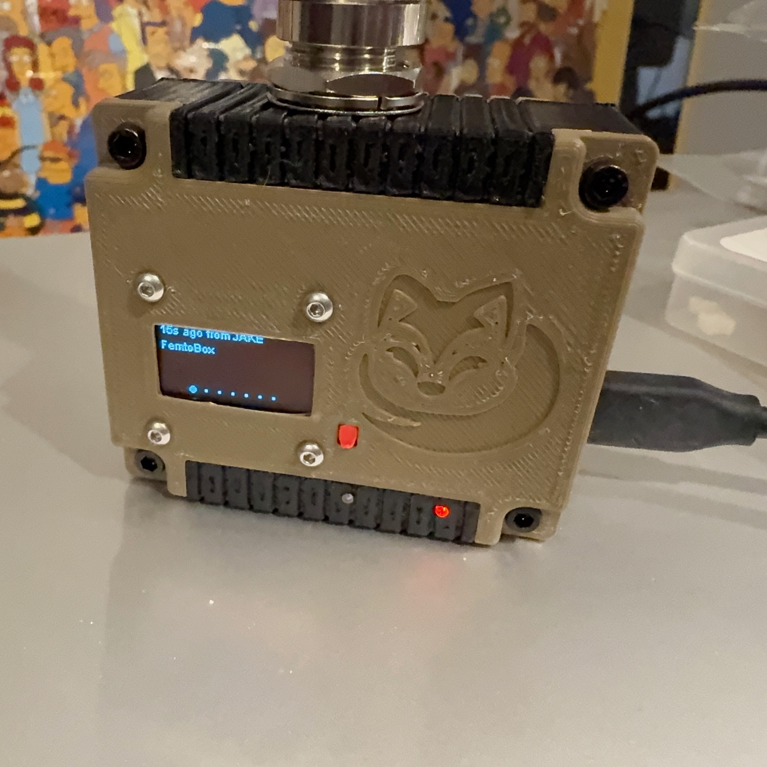 FemtoBox - Professional Case for Meshtastic Femtofox Node – Perfect Fit for LuckFox w/ Foxbuntu – Supports I2C, Serial IO, USB-C OTG, Ethernet, and the High-Power 1W E32-900M30s LoRa Module (816MHz/915MHz) – So Stylish, Your Node Will Thank You!