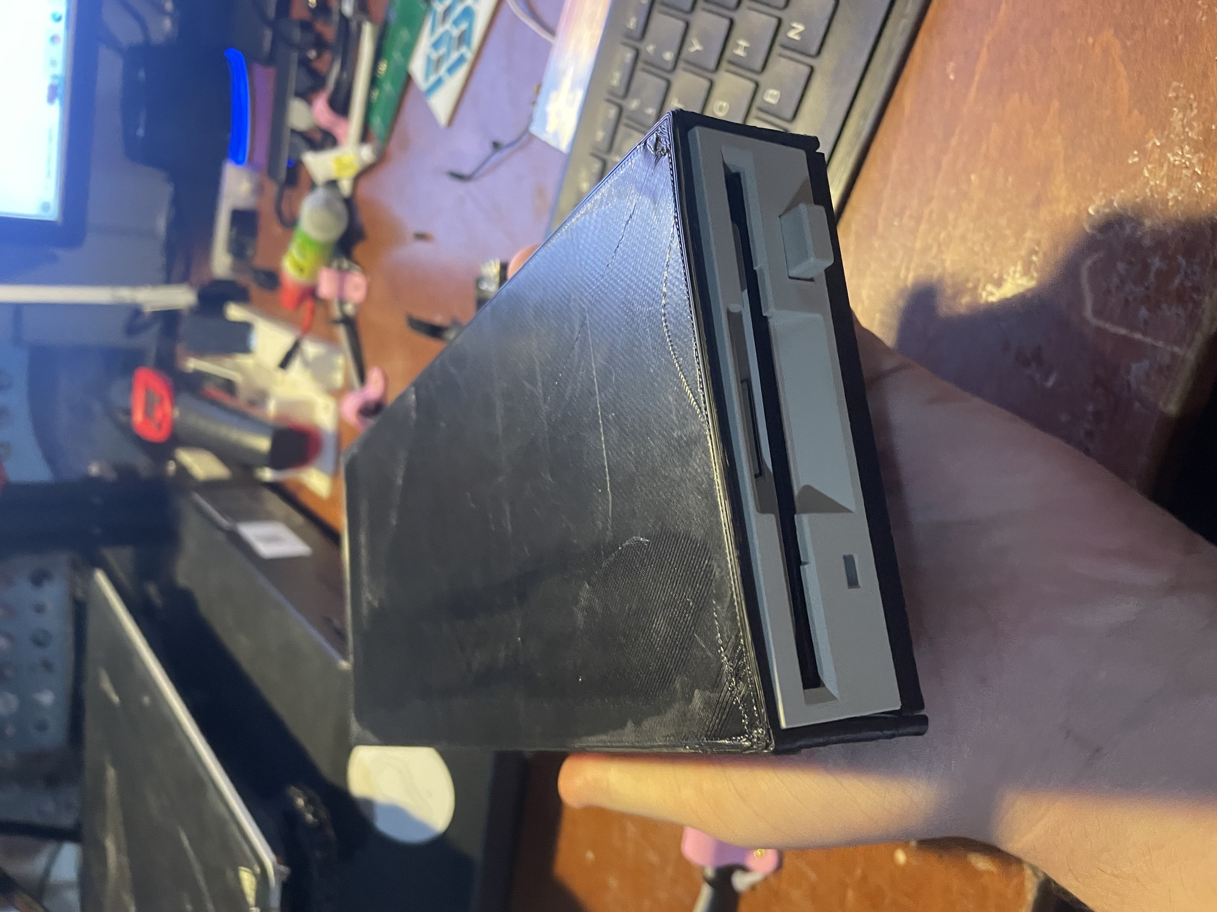Extended floppy drive case