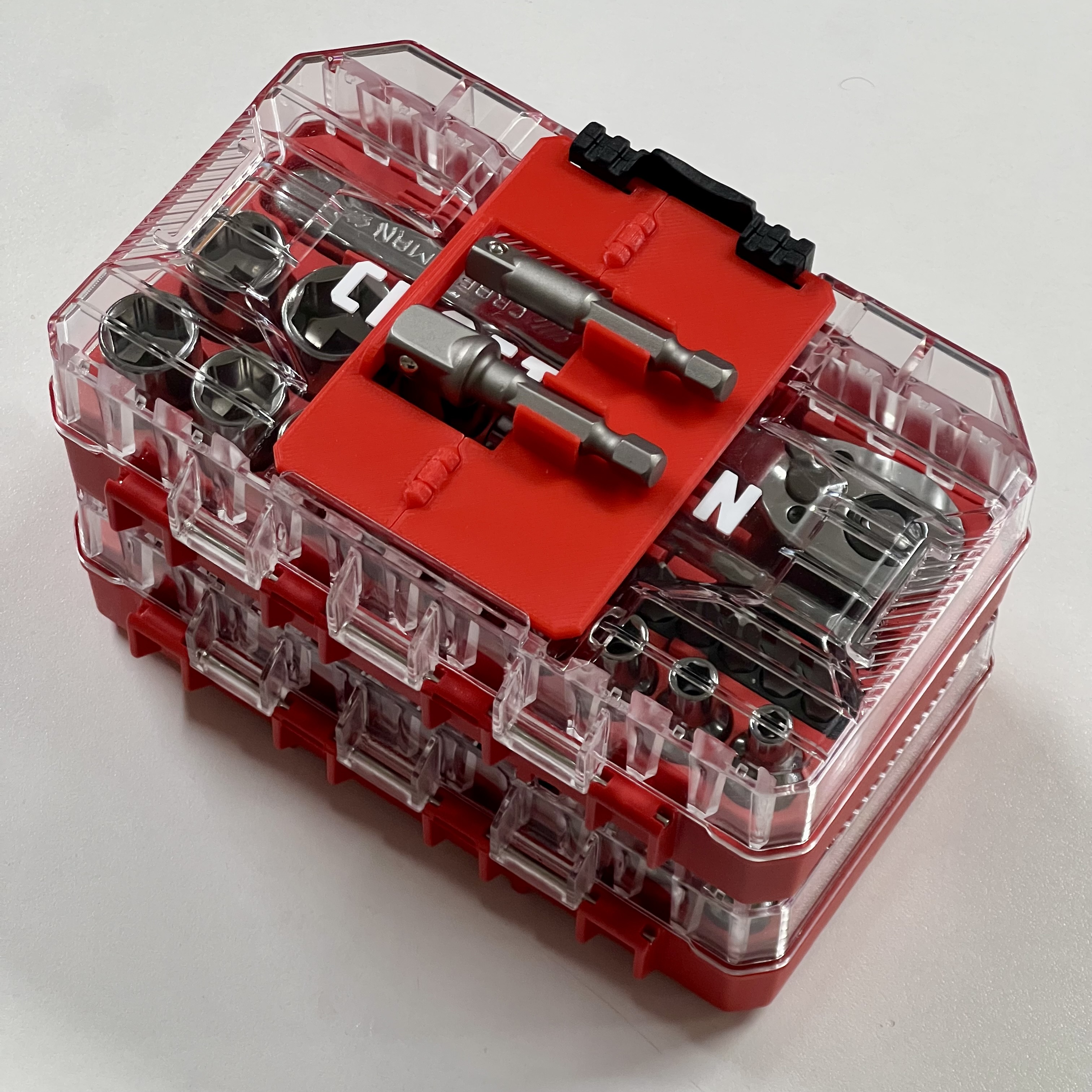 Bit-holder for small Craftsman VERSASTACK Nano Containers