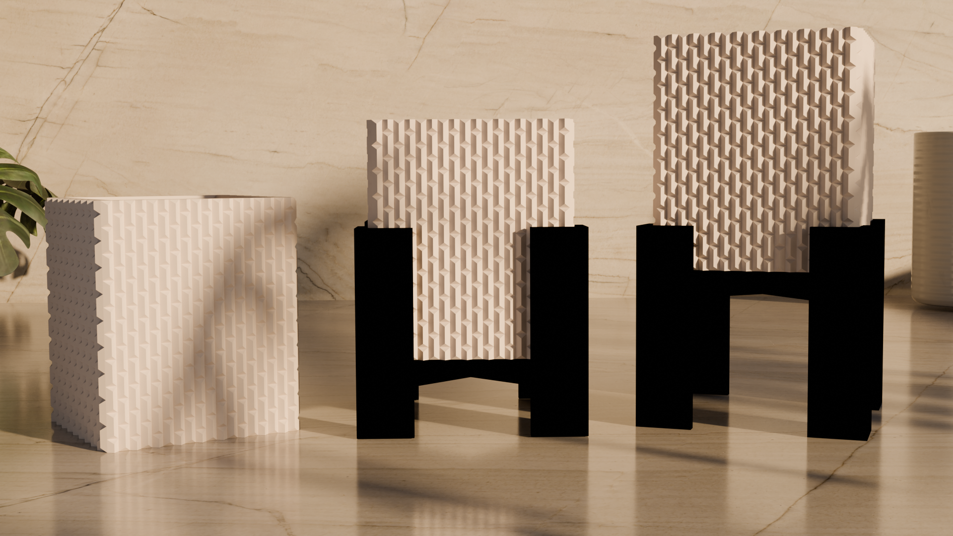 Cubic Vase Collection - (Model 5)