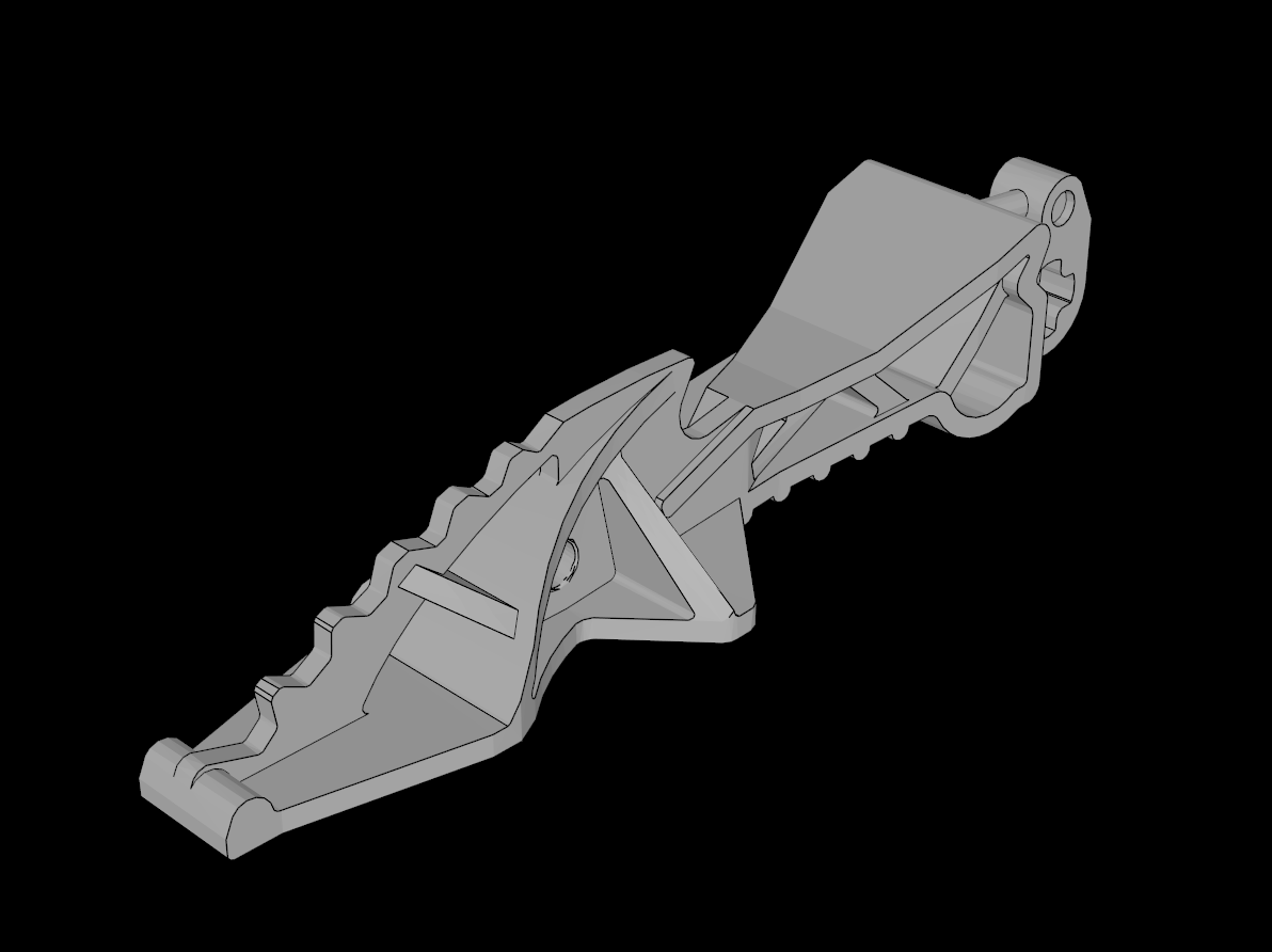 Lego Compatible (60925.dat) Bionicle Compatible Weapon Propeller / Drill Claw (Toa Pohatu)