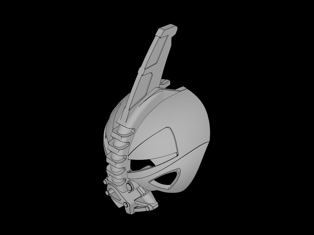 Lego Compatible (53582.dat) Bionicle Compatible Mask Rode