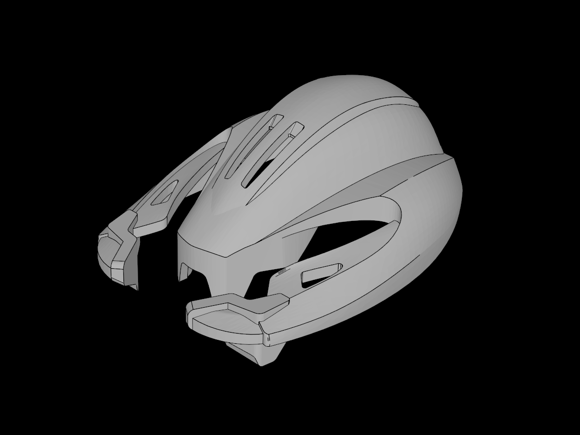 Lego Compatible (64327.dat) Bionicle Compatible Mask Baranus V7 / Skopio XV-1 Flip Mask