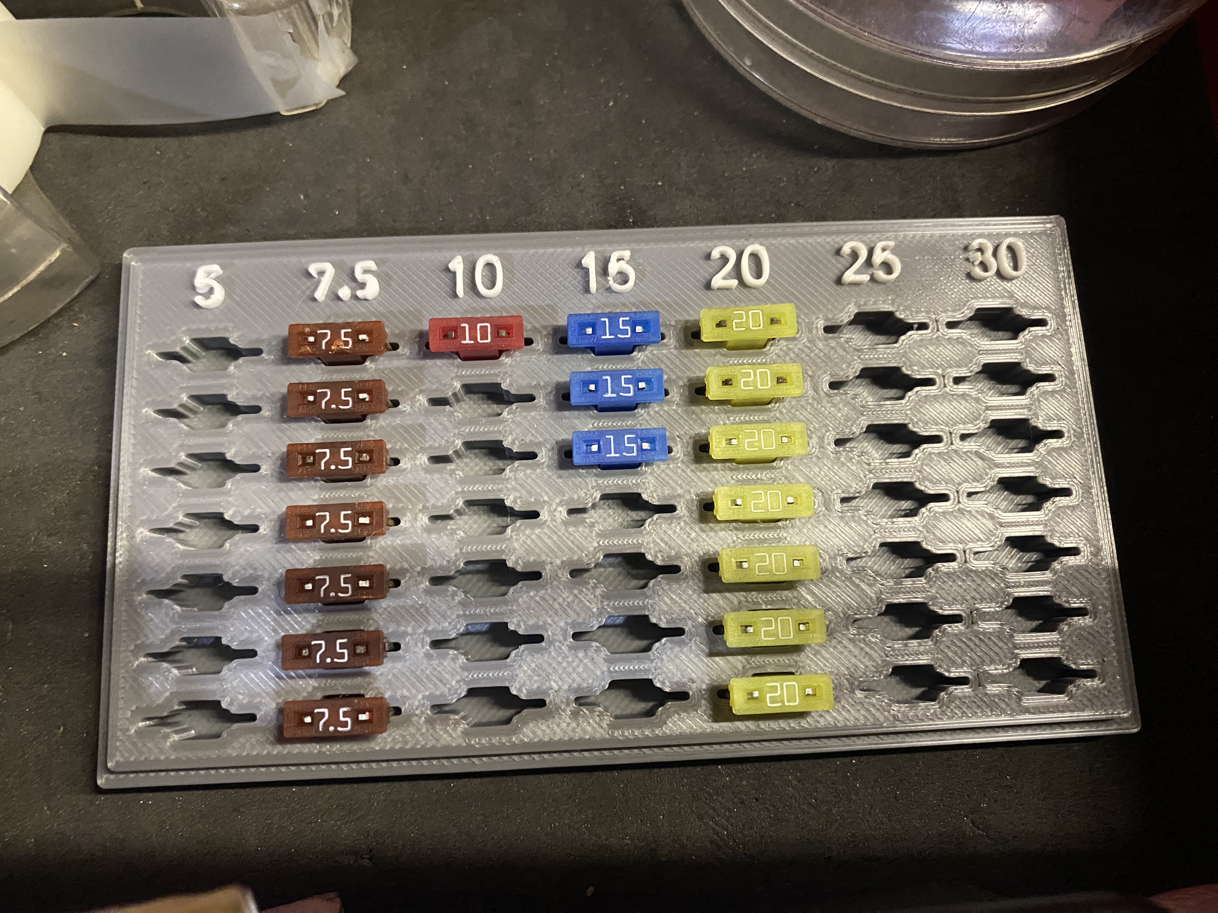 Micro automotive fuse orginizer