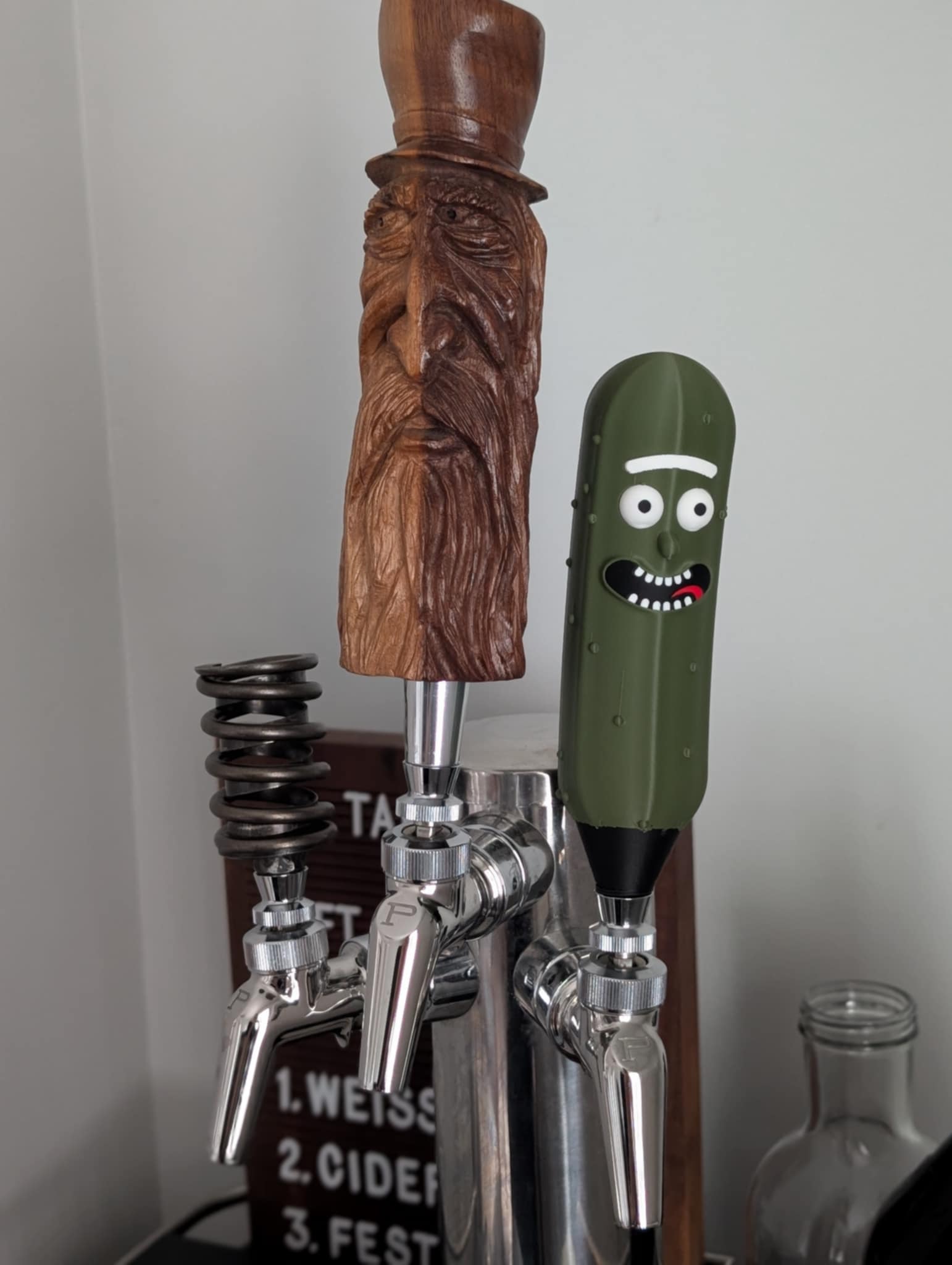 Pickle Rick Tap Handle