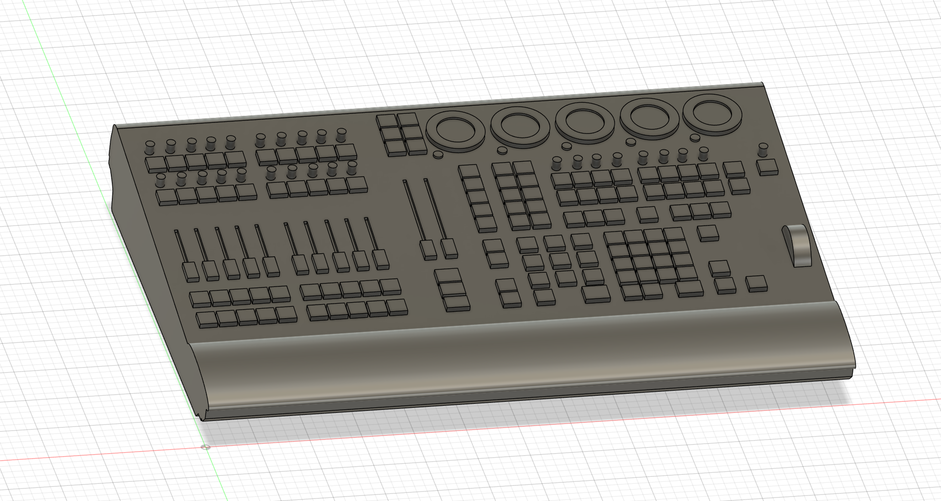 grandMA3 Command Wing 3D Model