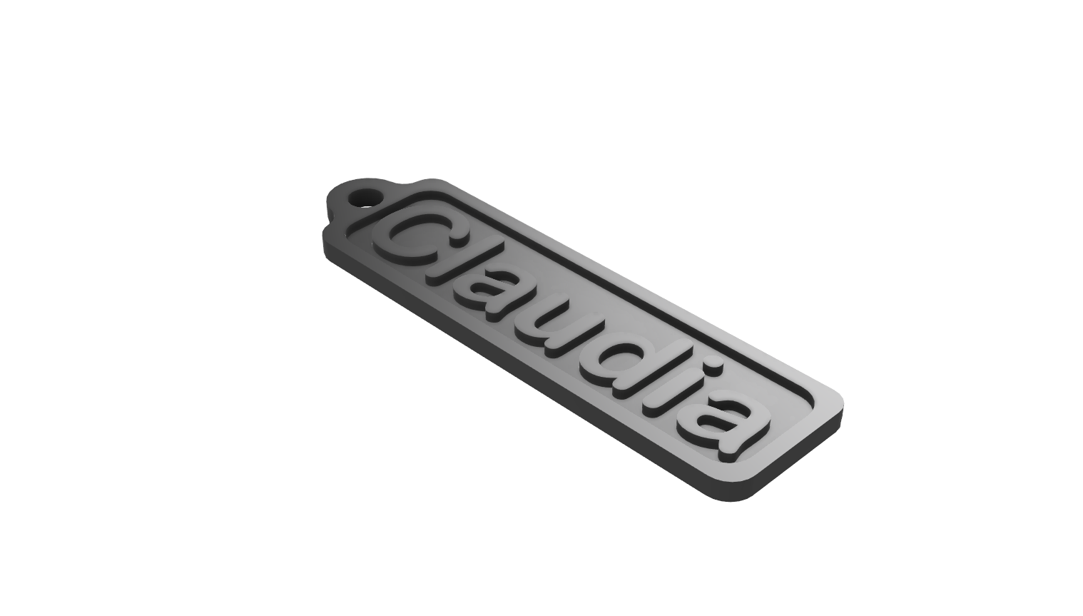Schlüsselanhänger Name Claudia keychain