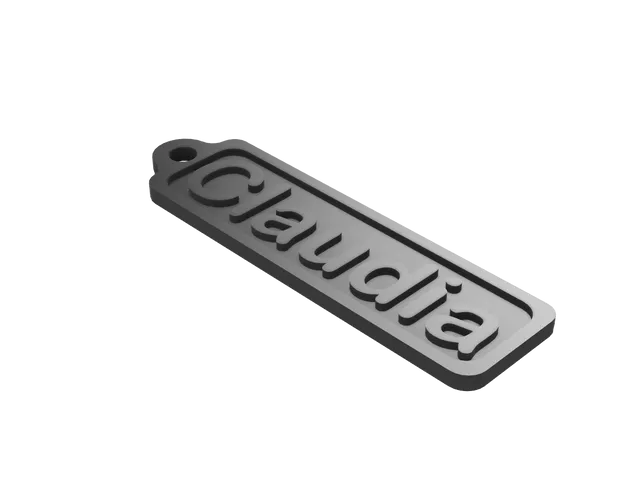 Schlüsselanhänger Name Claudia keychain