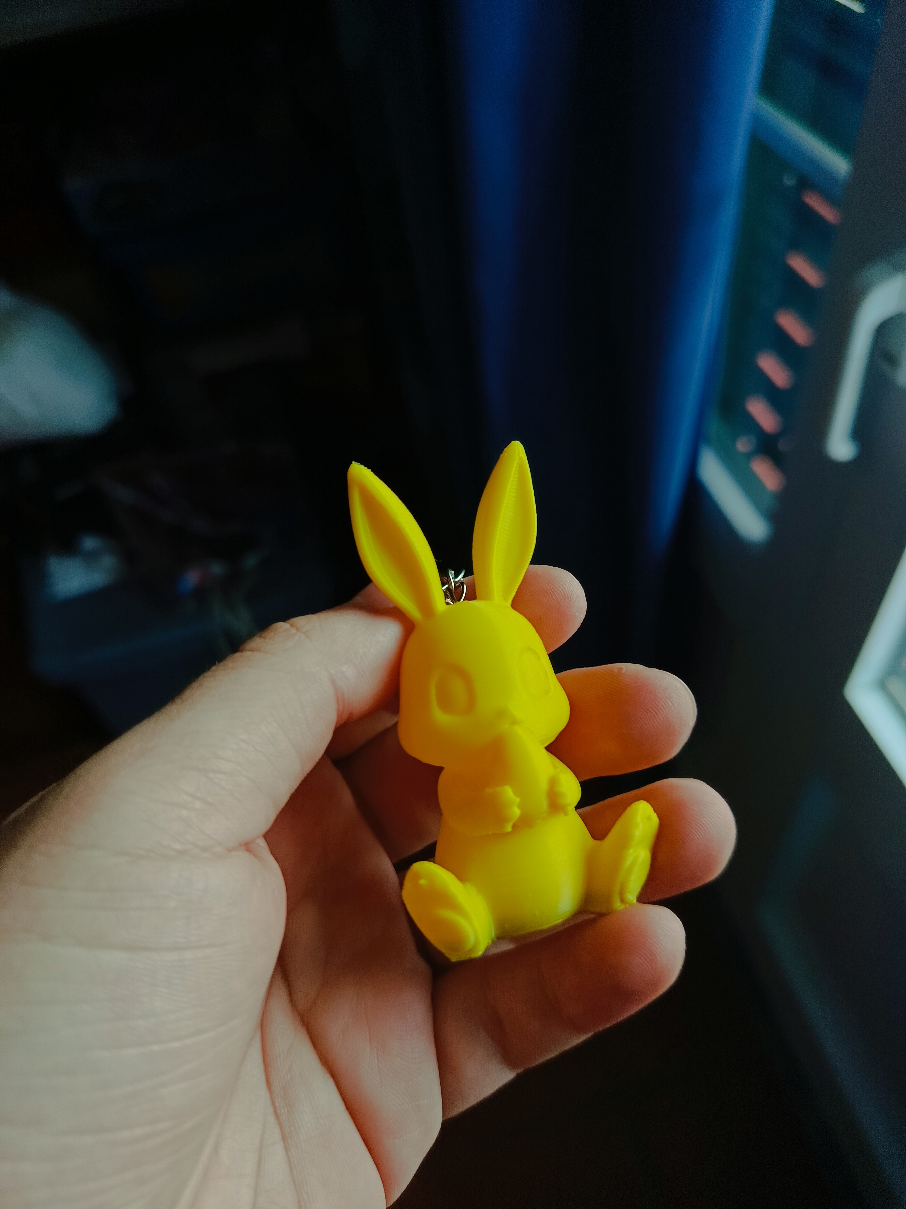 Easter bunny keychain