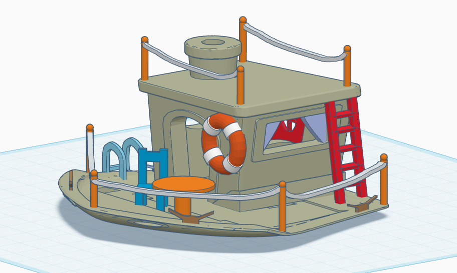 Benchy houseboat