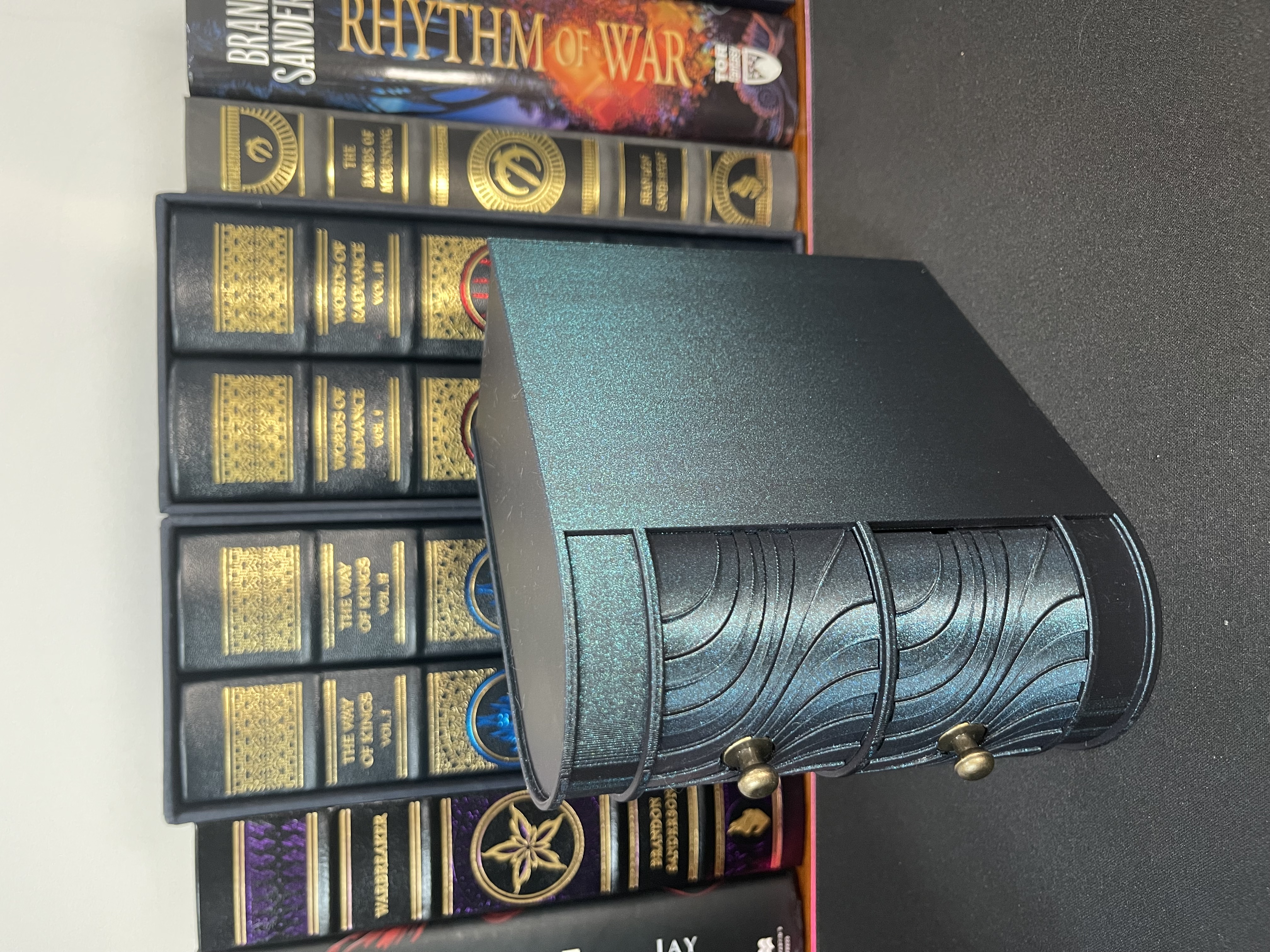 Mini Curved End Table Bookshelf Desktop Decor