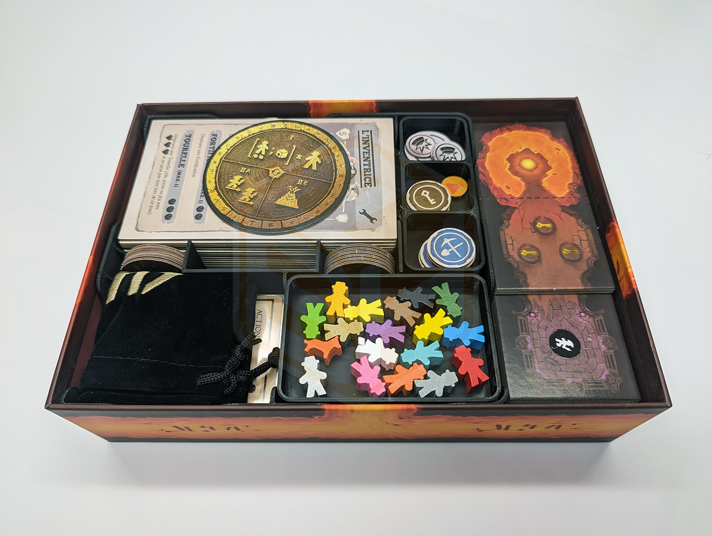 Organizing insert for Sub Terra II board game