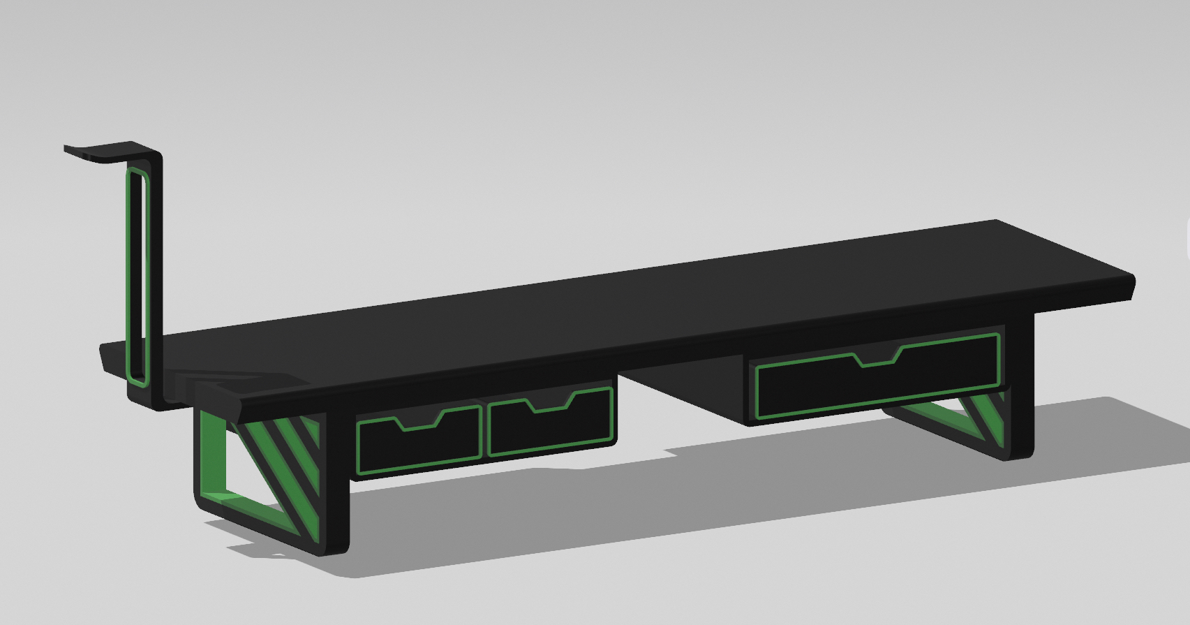 Gaming monitor riser