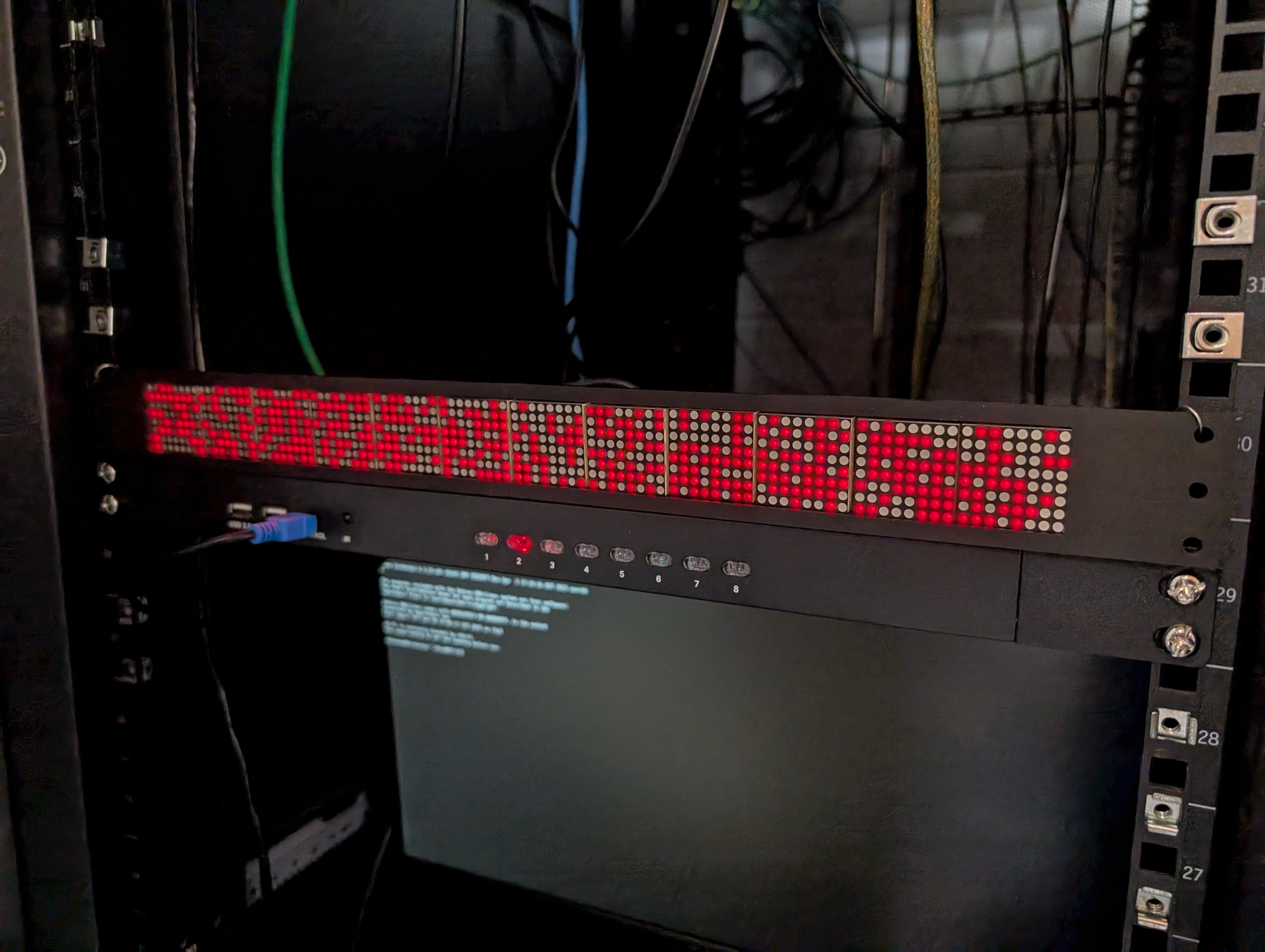 Improved 1U Rack mount WOPR LEDs Enclosure