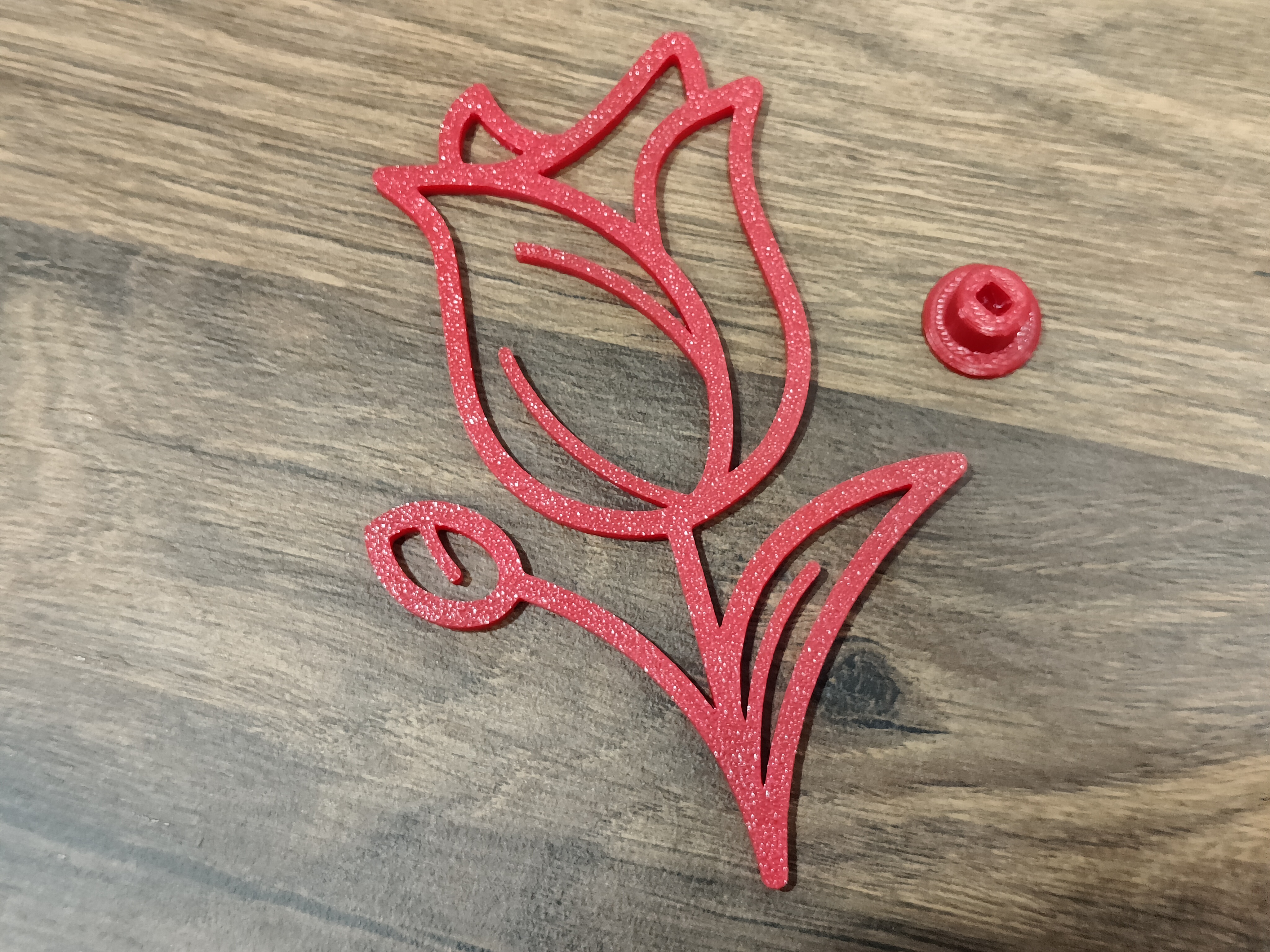 Simple tulip on a stand
