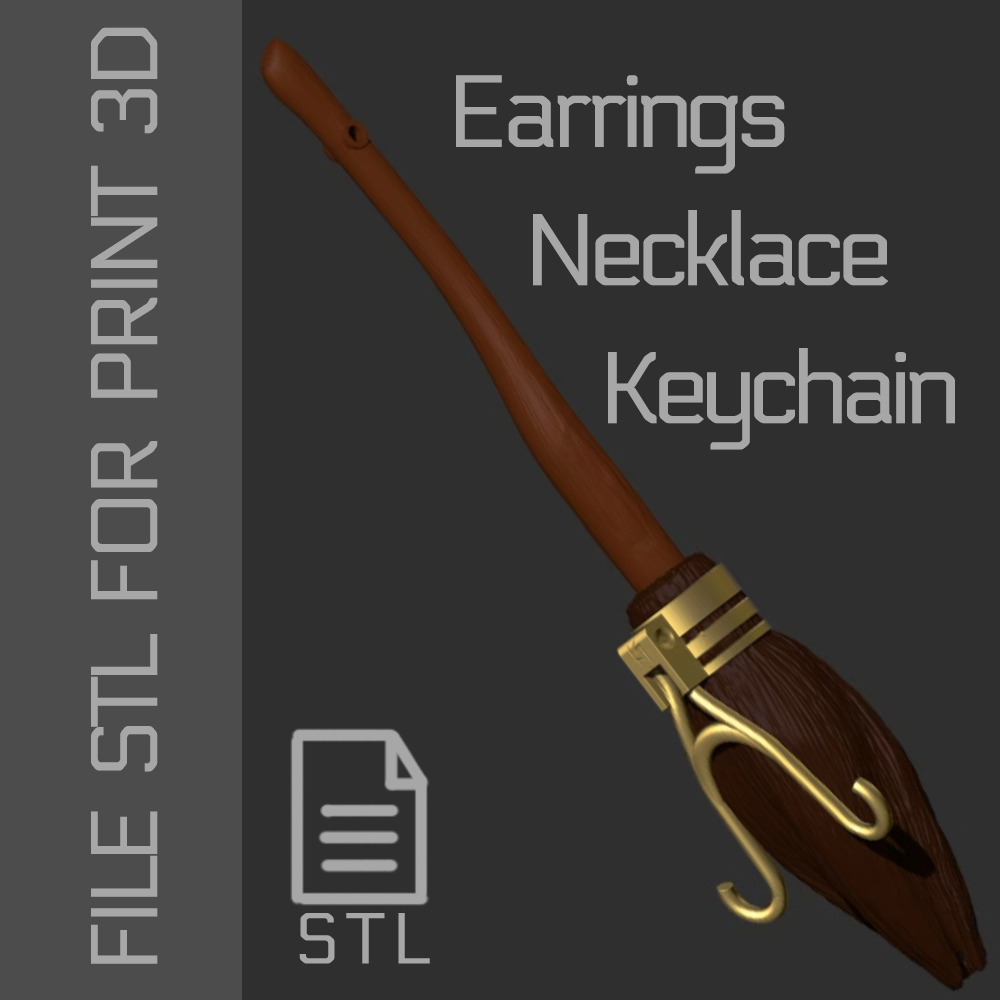 Broomstick Inspired by Nimbus 2000 – Test STL File