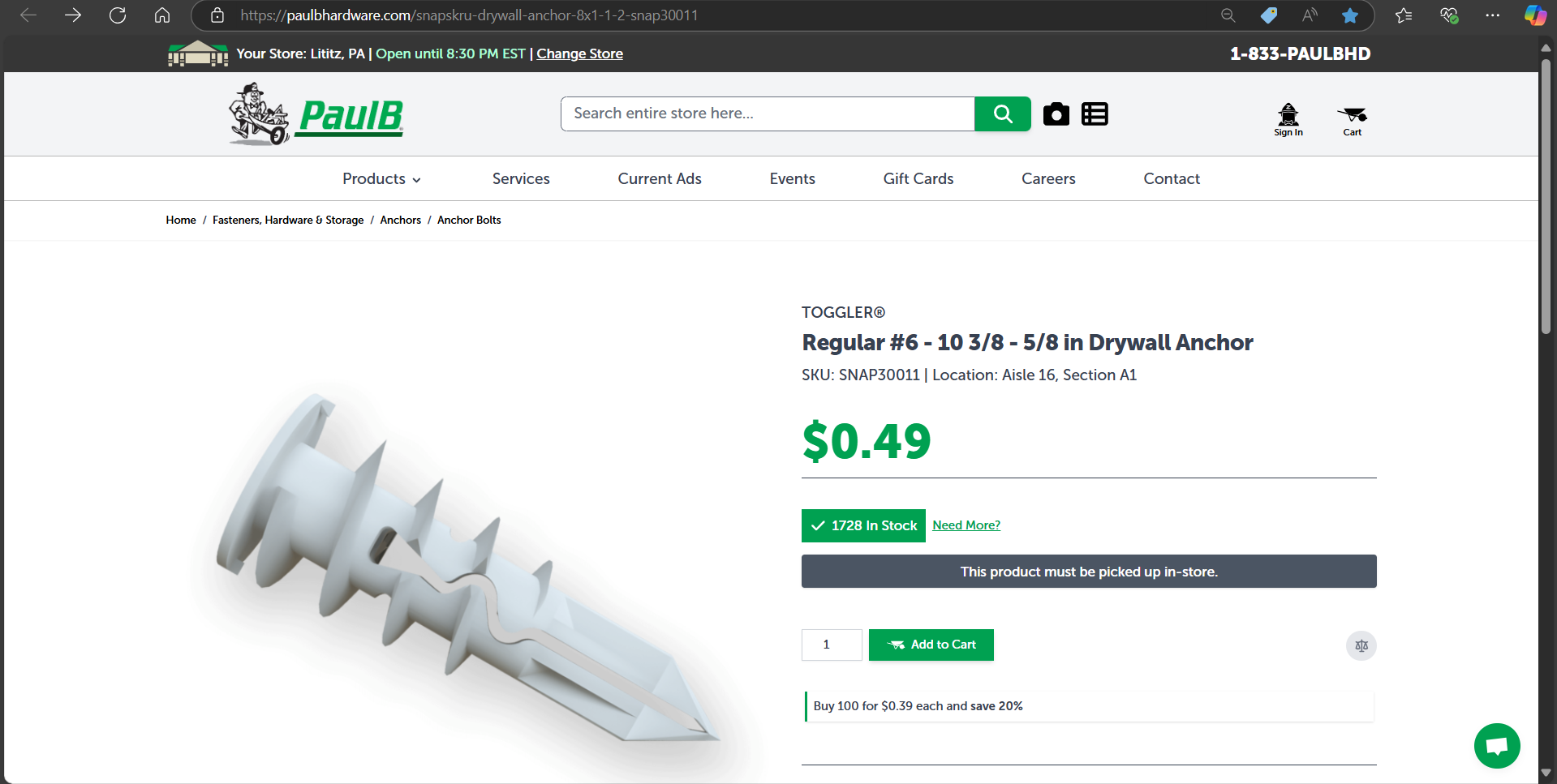 Miniatura 2 do modelo 3D BETTER DRYWALL ANCHOR