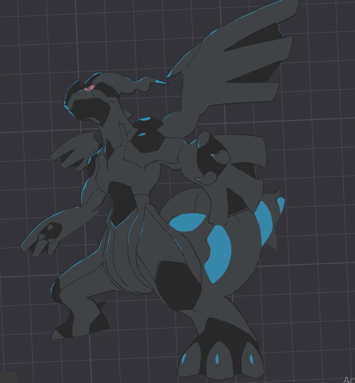 Zekrom Keychain / Wall art