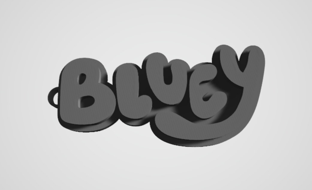 bluey keychain