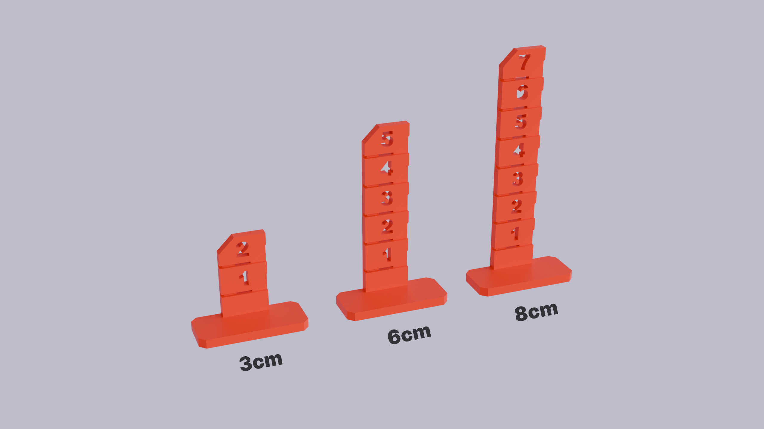 Floor levelling pegs for concrete