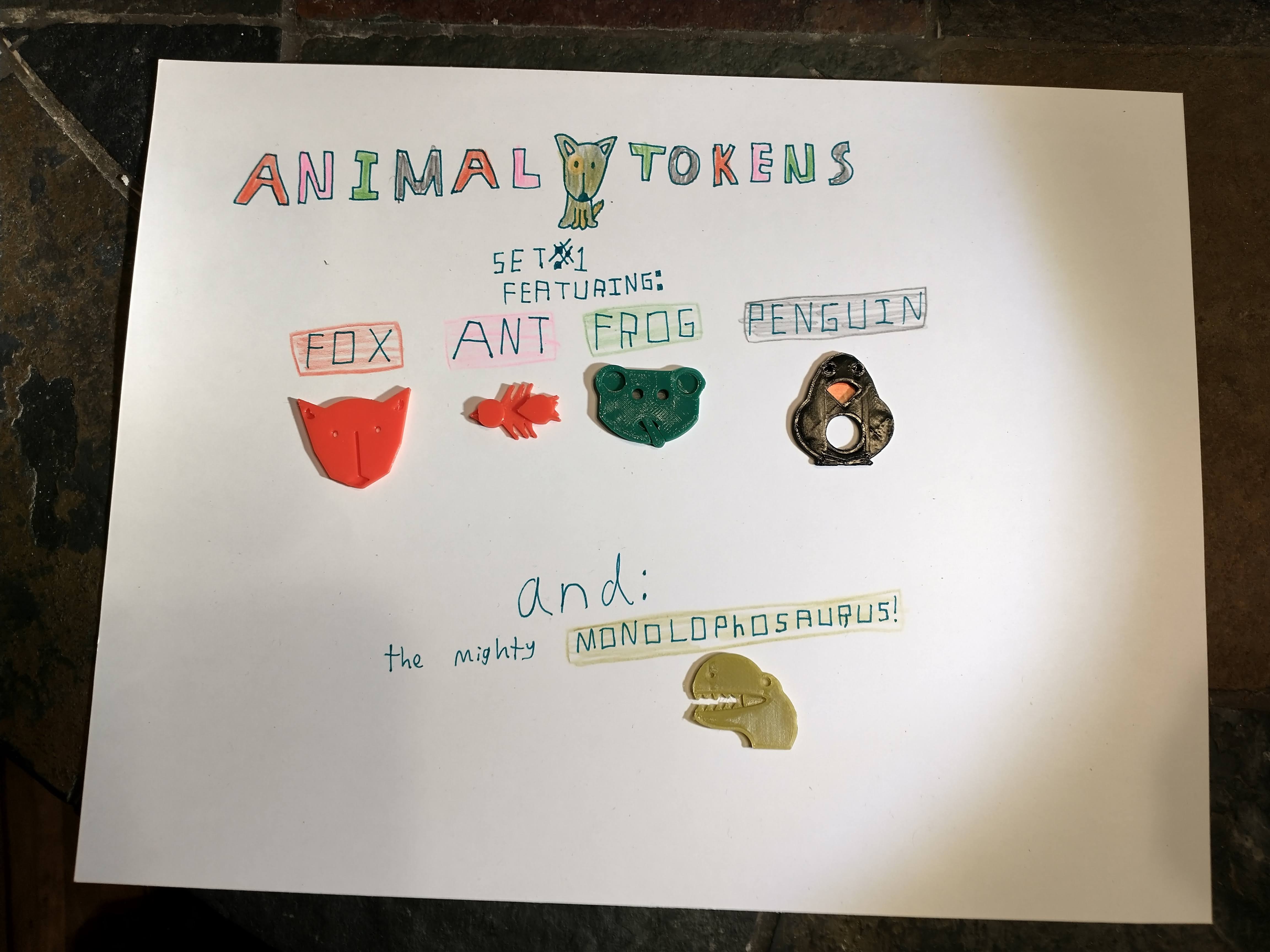 Animal Tokens: Set #1