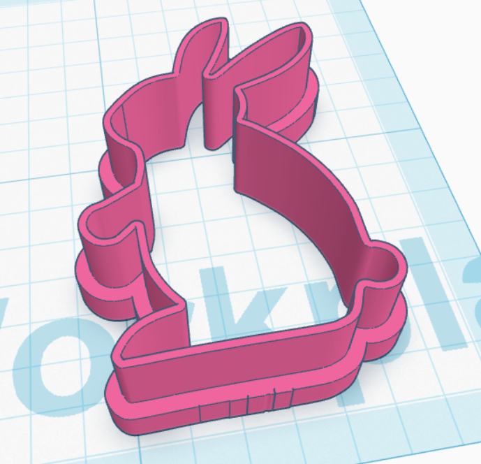 A festive Bunny cookie cutter!