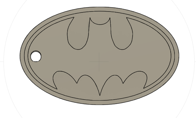 batman keychain - strong hole
