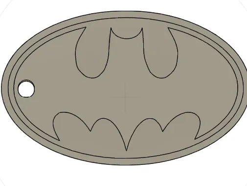 batman keychain - strong hole