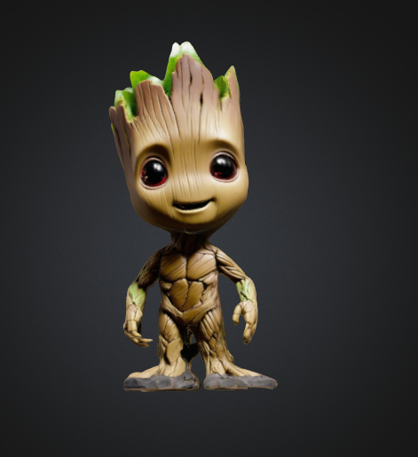 baby groot moddle