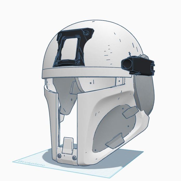 Tactical Mandalorian Helmet with space for LASER by August F