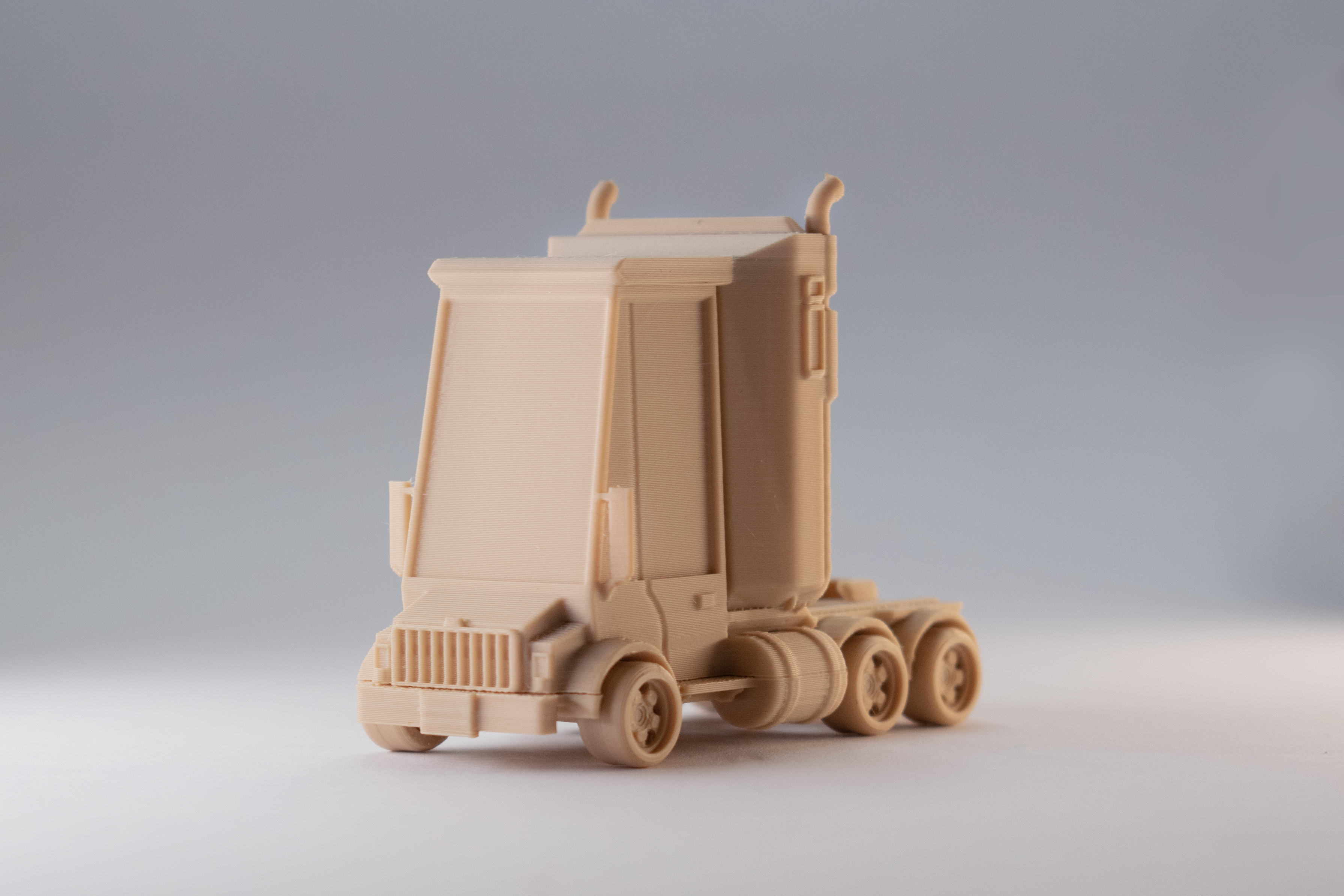 tooned Semi Truck Kit Card