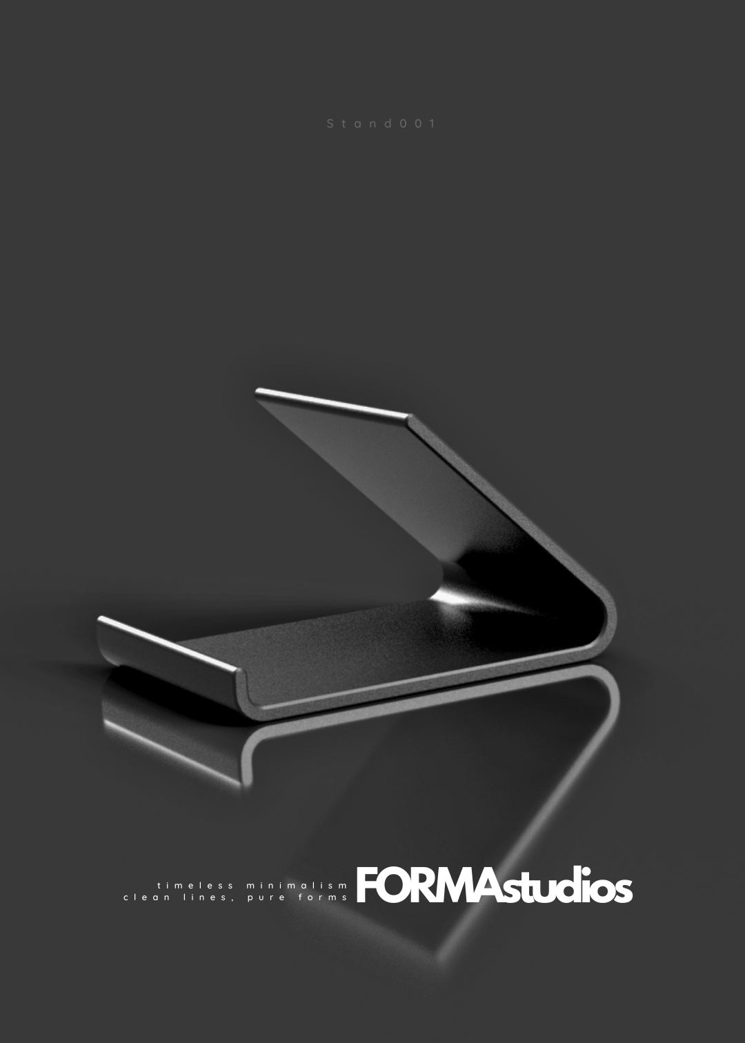 Horizontal and Vertical Phone Stand - FORMAstudios Stand001