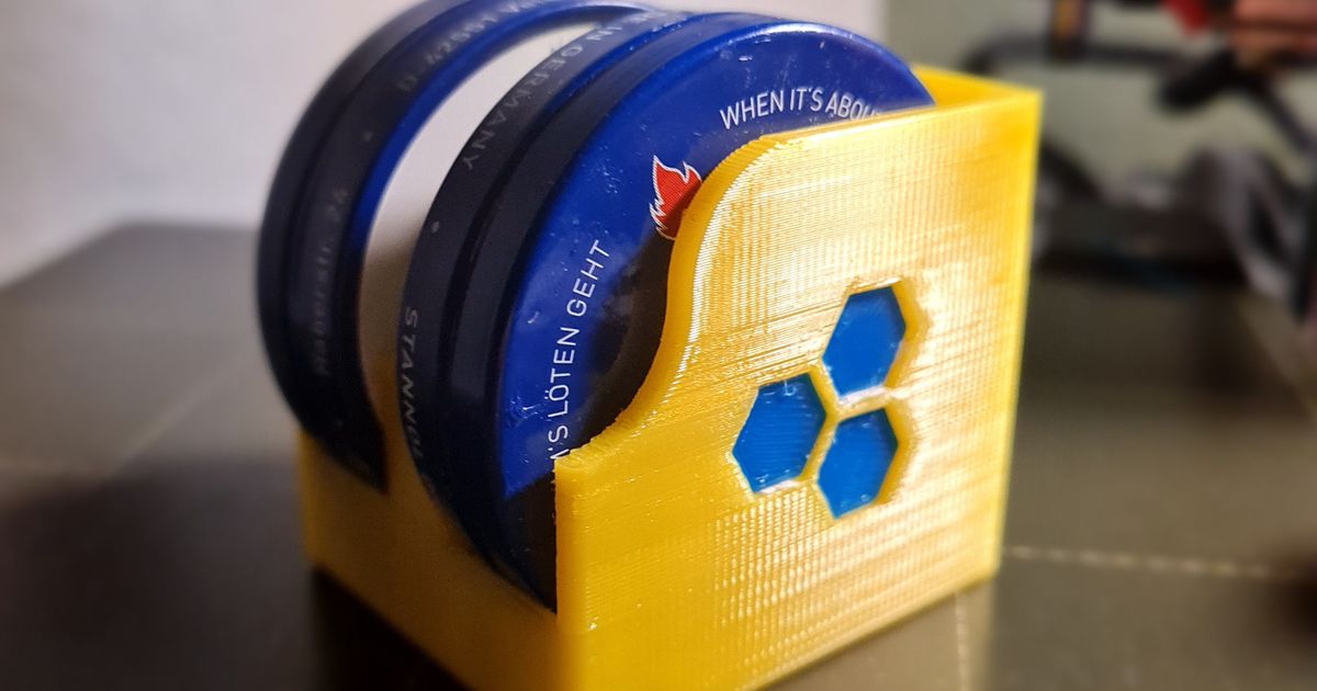 Solder flux tin holder by Darkmaster Download free STL model